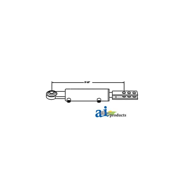 Hydraulic Side Link Cylinder, Cat 0 Base End w/ Clevis Rod End (2" Bore) 22" x6" x6"